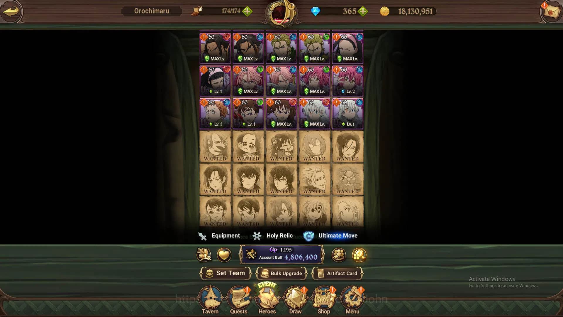 The Seven Deadly Sins: Grand Cross Accounts ASIA|4.8m CC|DM 365|1LR Helbram|3 Collab|UR Mernor image 16