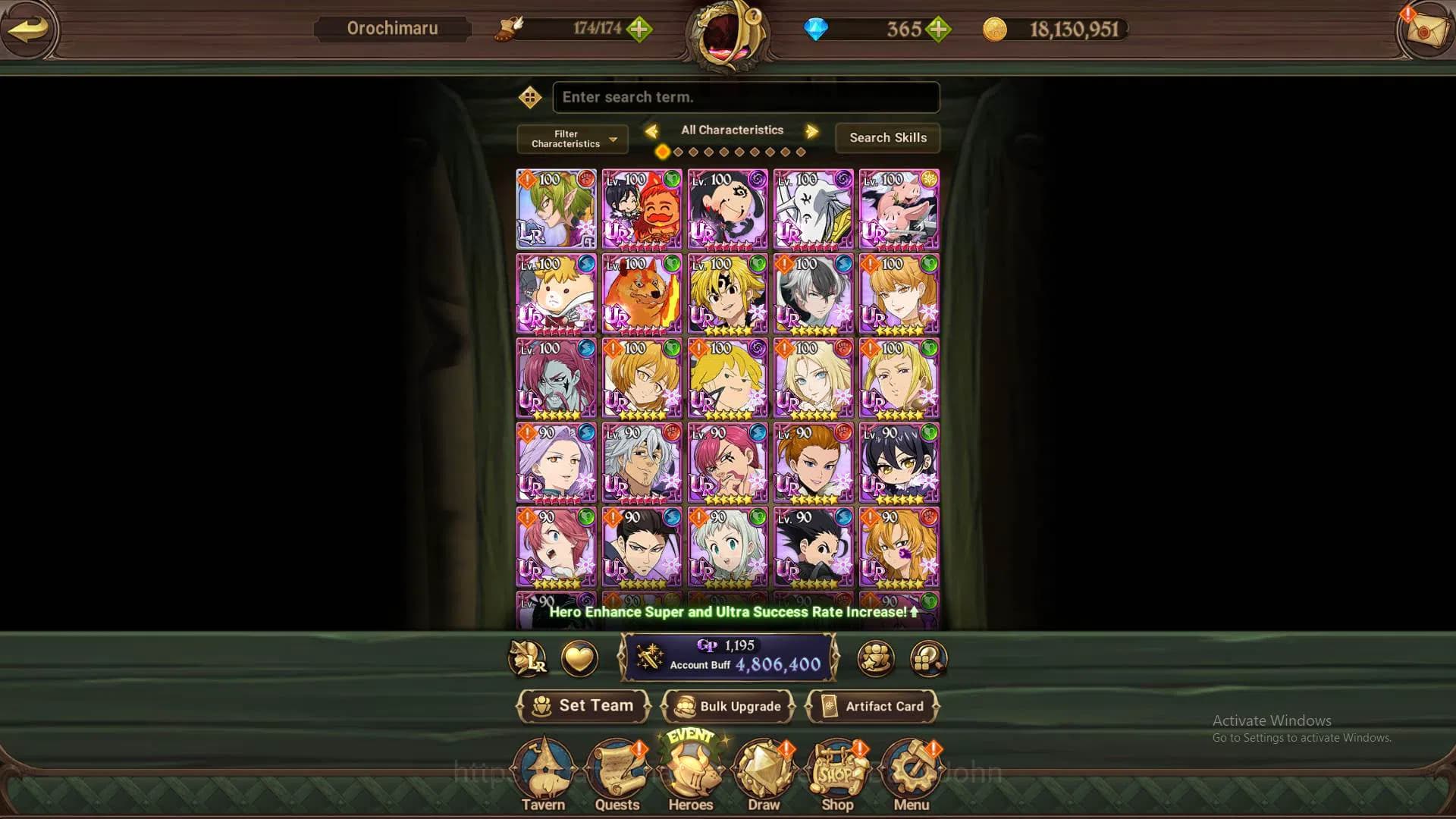 The Seven Deadly Sins: Grand Cross Accounts ASIA|4.8m CC|DM 365|1LR Helbram|3 Collab|UR Mernor image 8