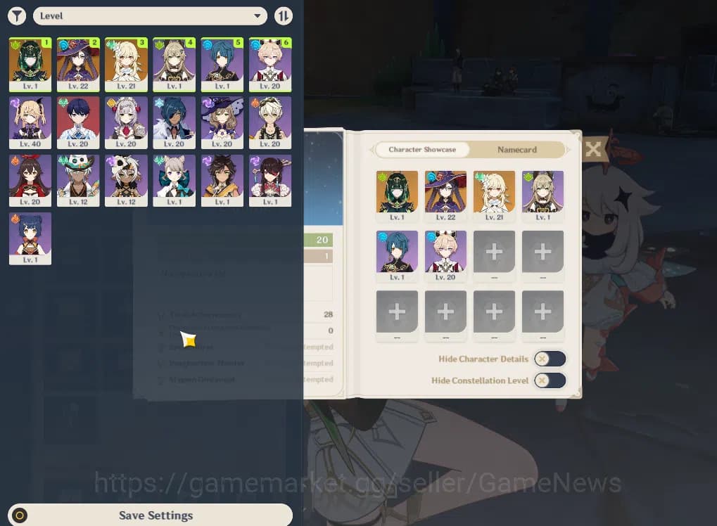 Genshin Impact Accounts ASIA|STARTER|AR 20|1 Limited+15(*4Character)|Nefer image 1