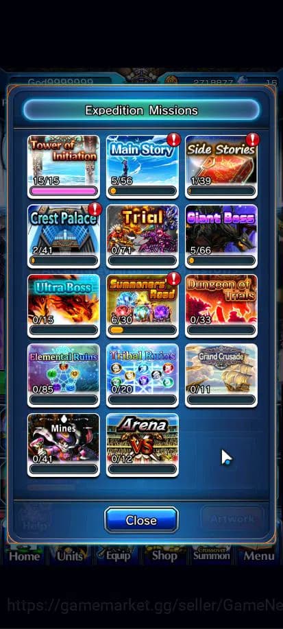 Grand Summoners Accounts Global|Rank 84|18 Asc+5 TW|[Inumuta,Isliid,Chloe,S image 18