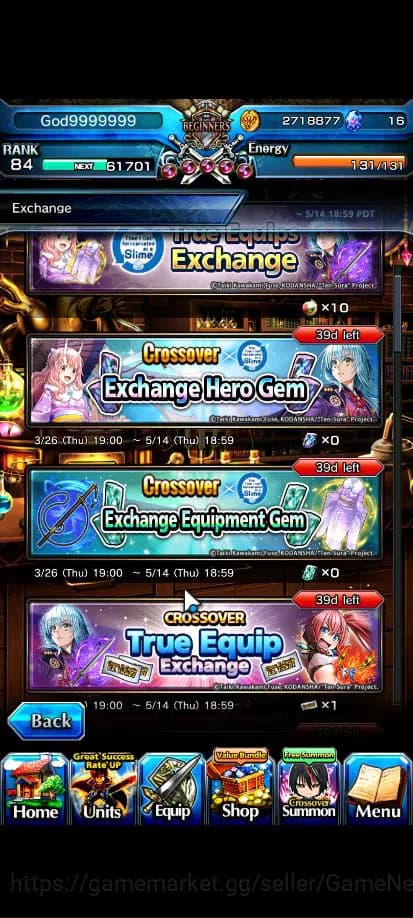 Grand Summoners Accounts Global|Rank 84|18 Asc+5 TW|[Inumuta,Isliid,Chloe,S image 19