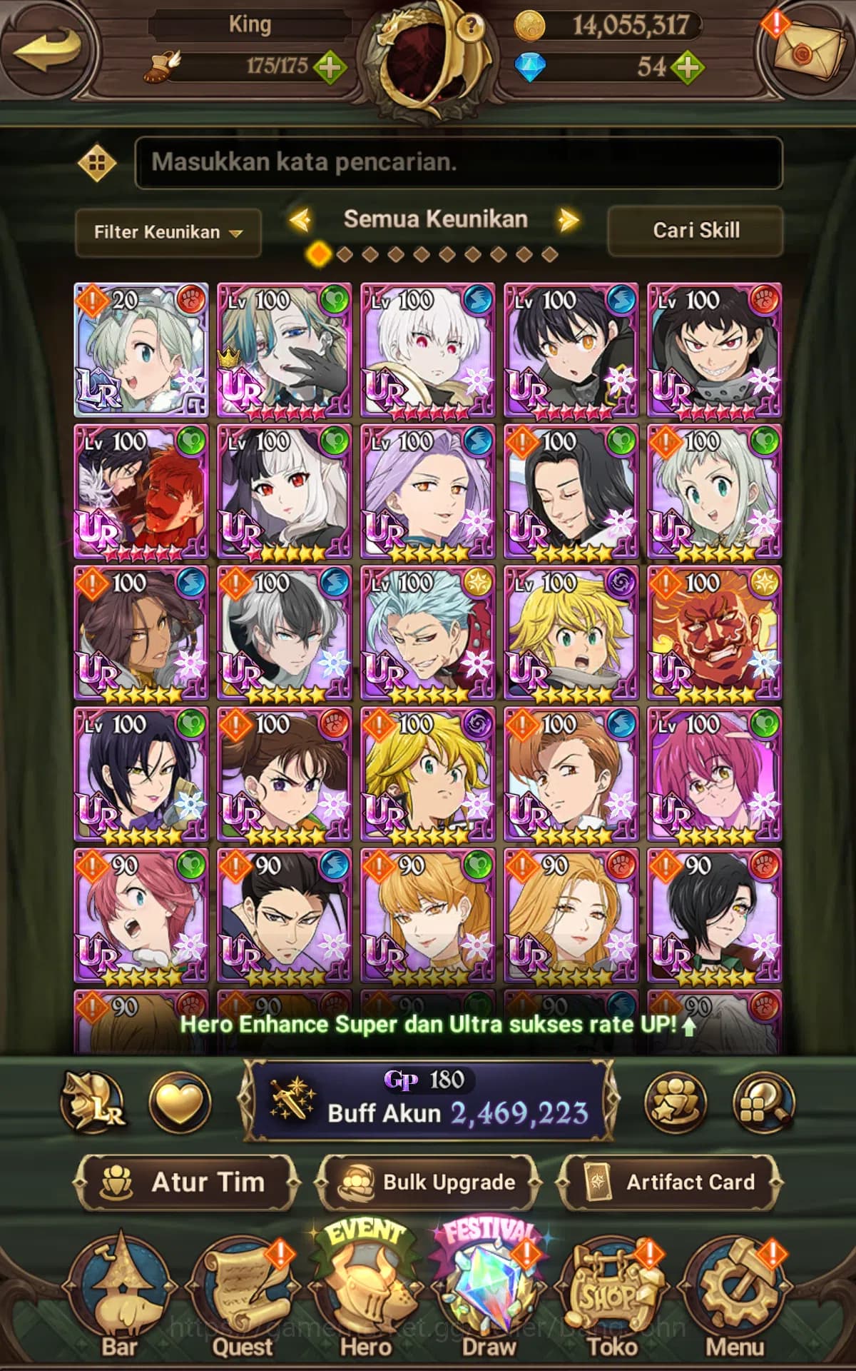 The Seven Deadly Sins: Grand Cross Accounts ASIA|2.4M CC|1LR Elizabeth,Full collab Fire force& image 4