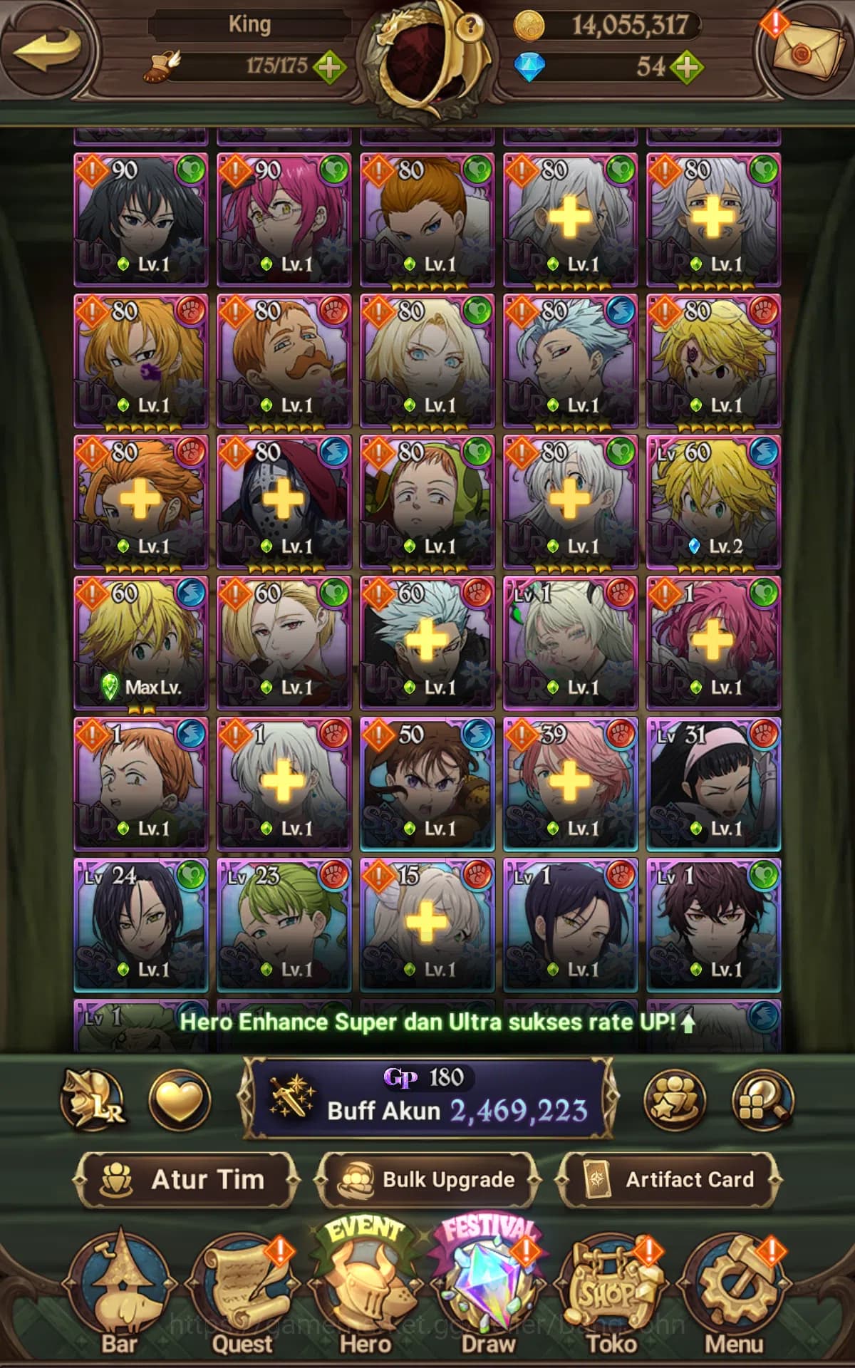 The Seven Deadly Sins: Grand Cross Accounts ASIA|2.4M CC|1LR Elizabeth,Full collab Fire force& image 8