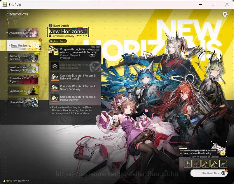 Arknights: Endfield Accounts Starter Fresh | NA/EU | New Horizons On | Day 2 Si image 8