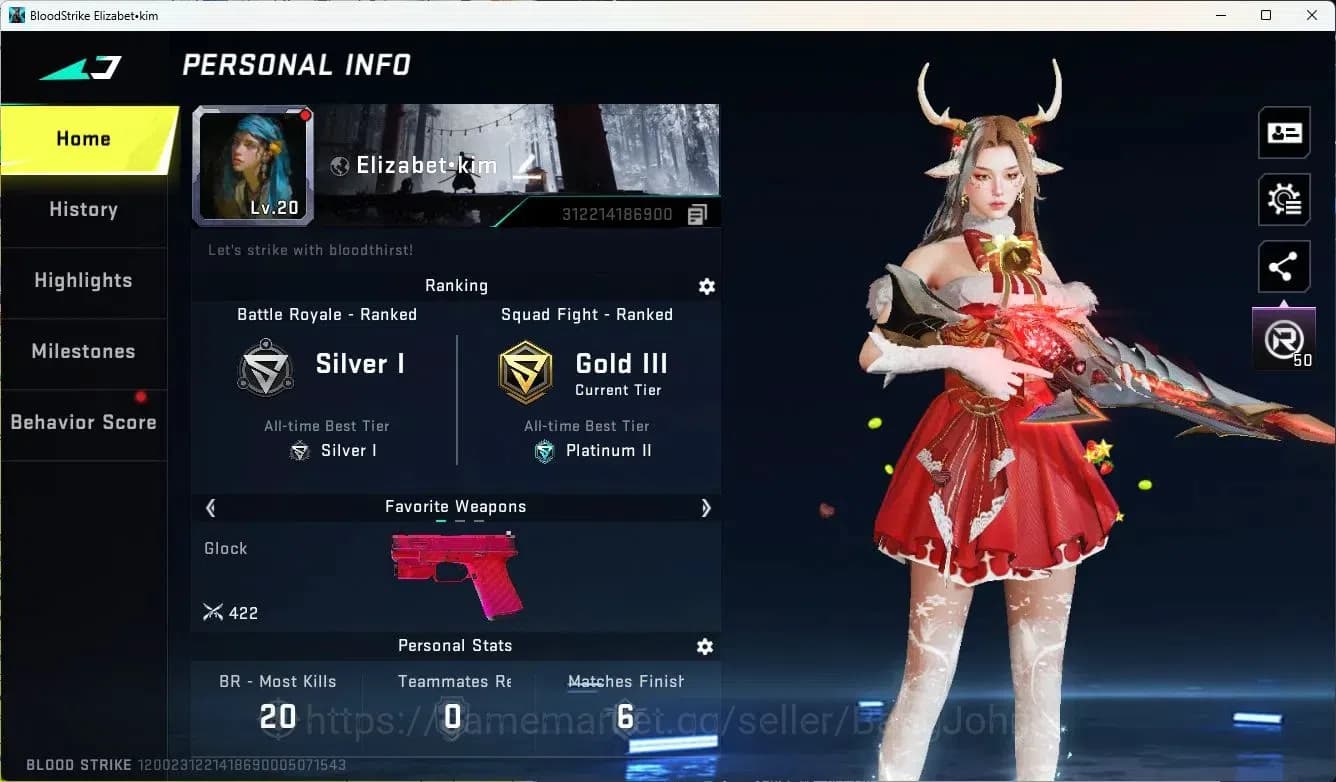 Blood Strike Accounts ASIA |ETHERNAL=SPEAR(LVL1)|ULTRA=RAN|SKIN LEGEN 2 image 2