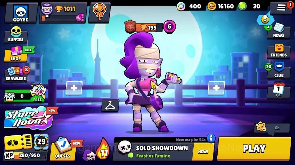 Brawl Stars Accounts 1011 Trophy|12 Brawler|1 Epic(Fuchsia Maisie) 1 Su image 1
