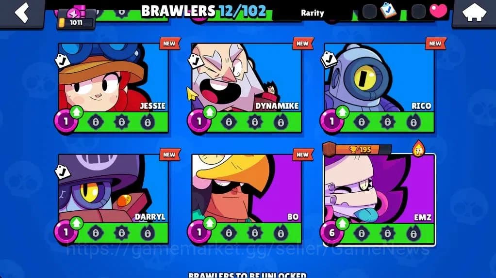 Brawl Stars Accounts 1011 Trophy|12 Brawler|1 Epic(Fuchsia Maisie) 1 Su image 9