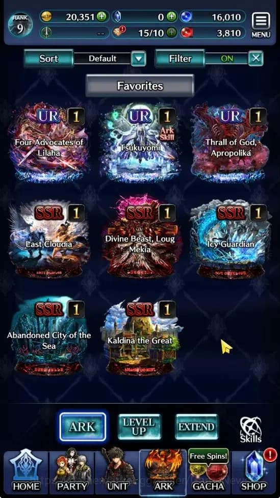 Last Cloudia Accounts GLOBAL |Rank 9| Goddess Lilaha, Ascended Roland, S image 6
