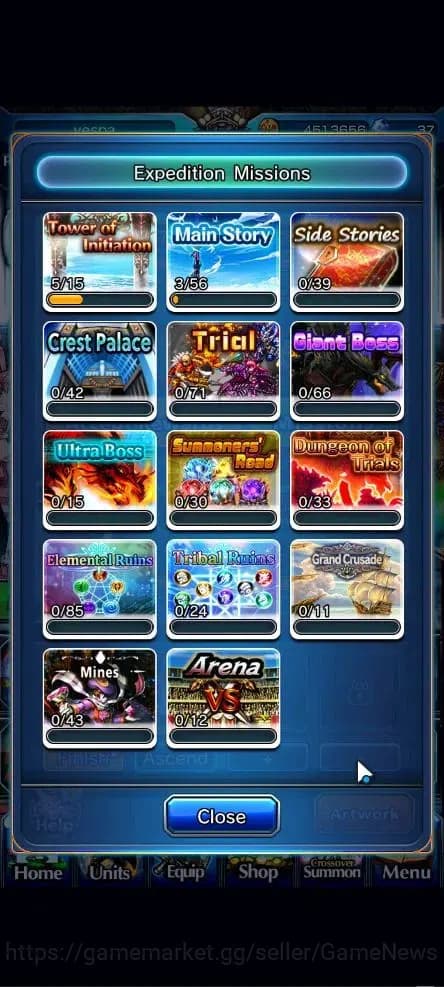 Grand Summoners Accounts Global|Rank 32|4 Ascend+1 TW|[Bouncing Bunny Milim image 8
