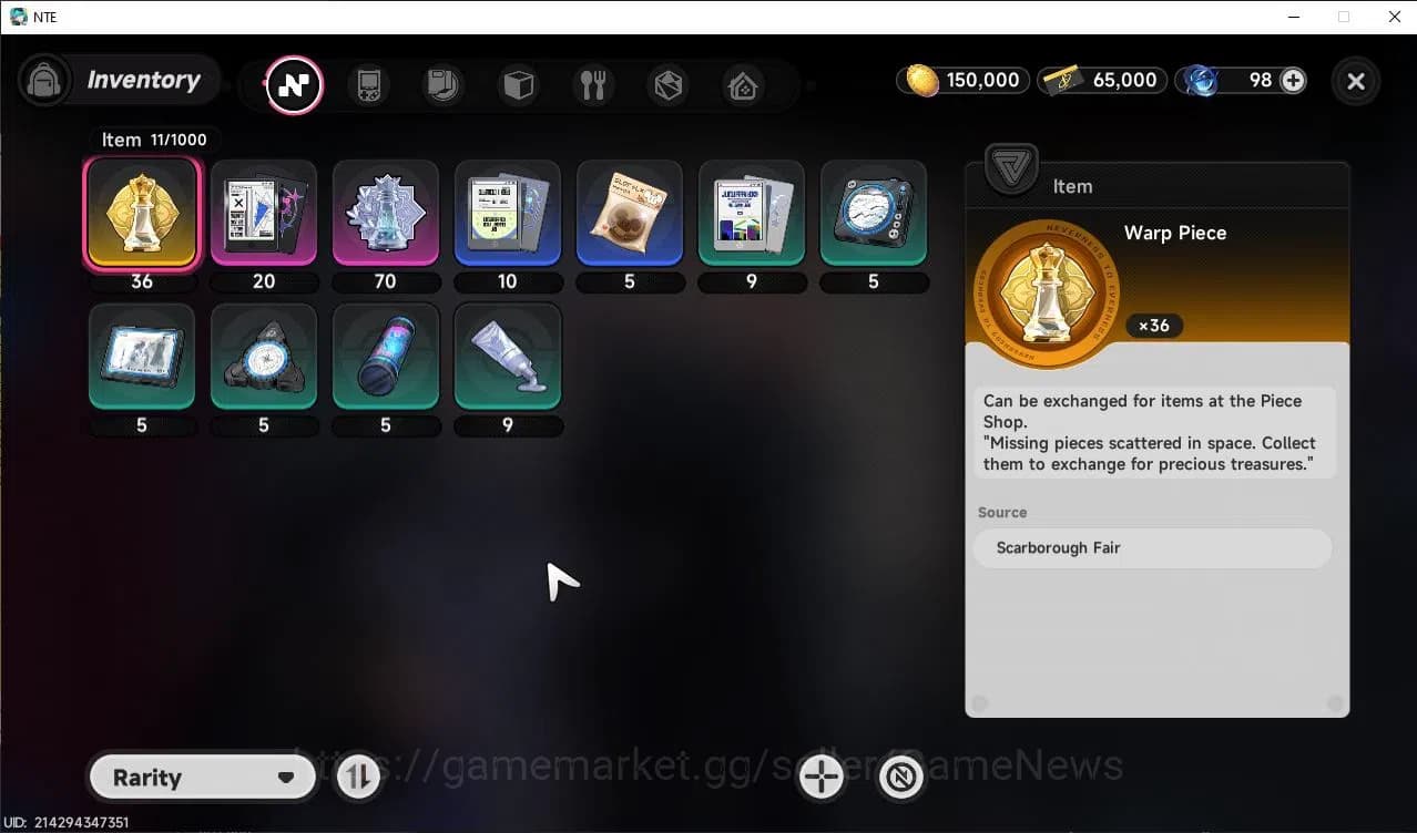 Neverness to Everness Accounts GLOBAL EU |HL 3| 1 SSR Limited Meta Nanally | 6 SR image 5