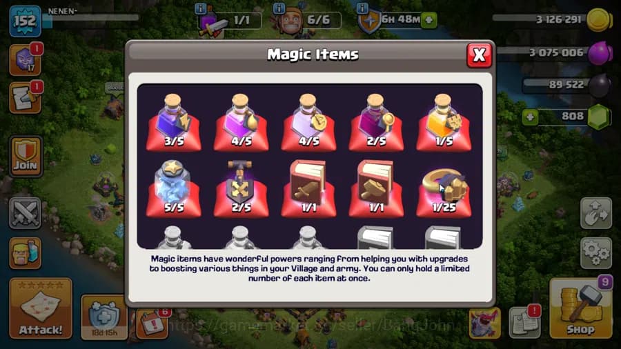 Clash of Clans Accounts TH 14-BH 9|Many Skin|LVL 152|League Witch17|HH 8|B image 2