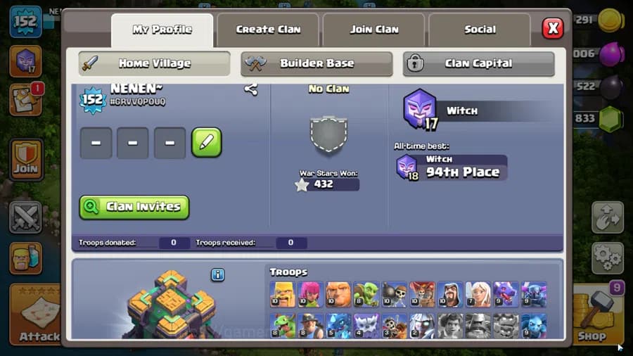 Clash of Clans Accounts TH 14-BH 9|Many Skin|LVL 152|League Witch17|HH 8|B image 4