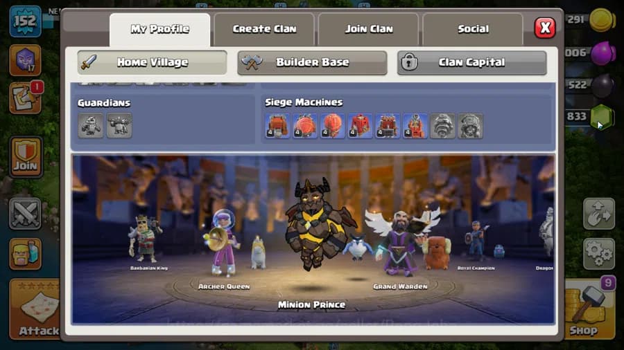 Clash of Clans Accounts TH 14-BH 9|Many Skin|LVL 152|League Witch17|HH 8|B image 6