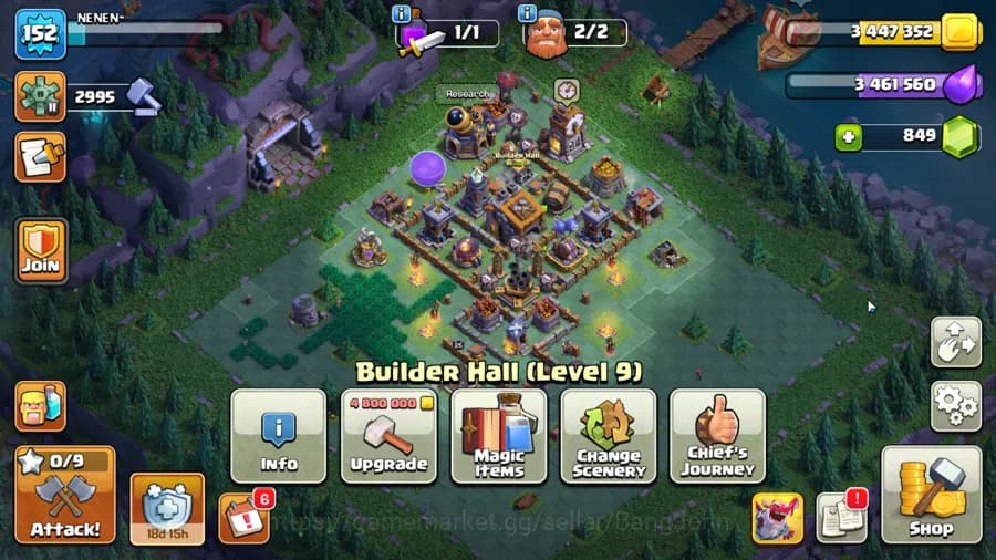 Clash of Clans Accounts TH 14-BH 9|Many Skin|LVL 152|League Witch17|HH 8|B image 7