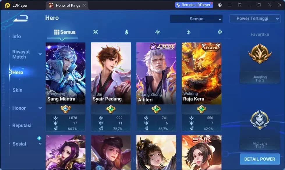 Honor of Kings Accounts GLOBAL Starter |71HR|33SK|Legend Wukoong,Angela|Co image 2