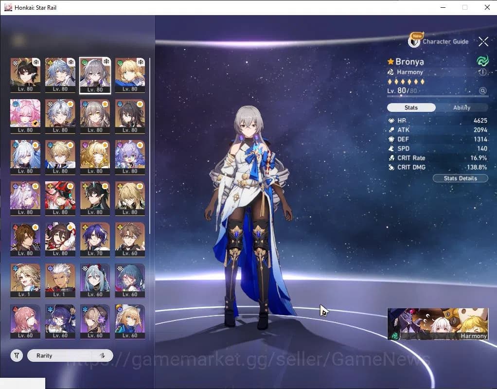 Honkai Star Rail Accounts ASIA|TL 70|15 Limit|[Phainon,Sunday,Saber,Castoric image 3