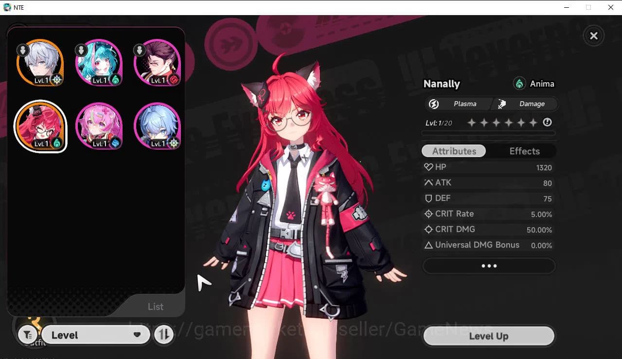 Neverness to Everness Accounts GLOBAL EU |HL 3| 1 SSR Limited Nanally | 4 SR [Min image 1