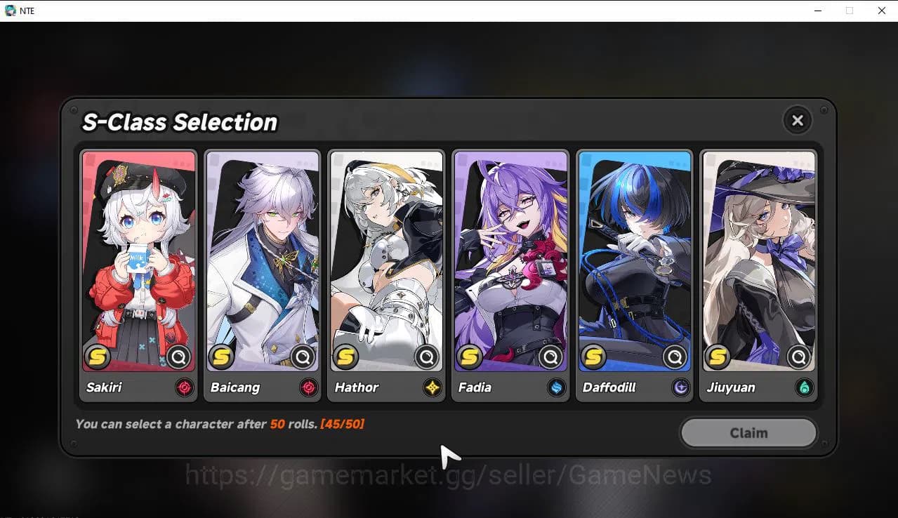 Neverness to Everness Accounts GLOBAL EU |HL 3| 1 SSR Limited Nanally | 4 SR [Min image 12