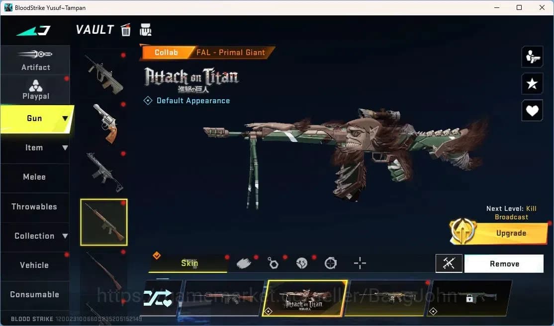 Blood Strike Accounts ASIA | Mikasa AOT & Tokyo Revengers FN2000, 3 AOT image 10