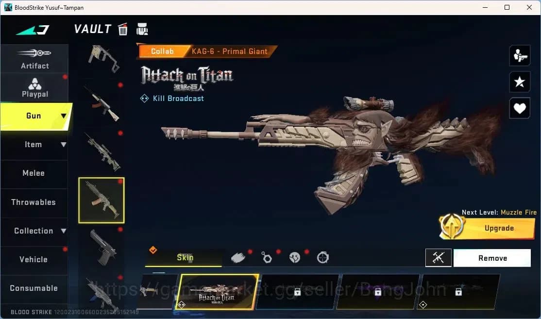 Blood Strike Accounts ASIA | Mikasa AOT & Tokyo Revengers FN2000, 3 AOT image 19
