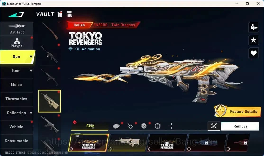 Blood Strike Accounts ASIA | Mikasa AOT & Tokyo Revengers FN2000, 3 AOT image 7