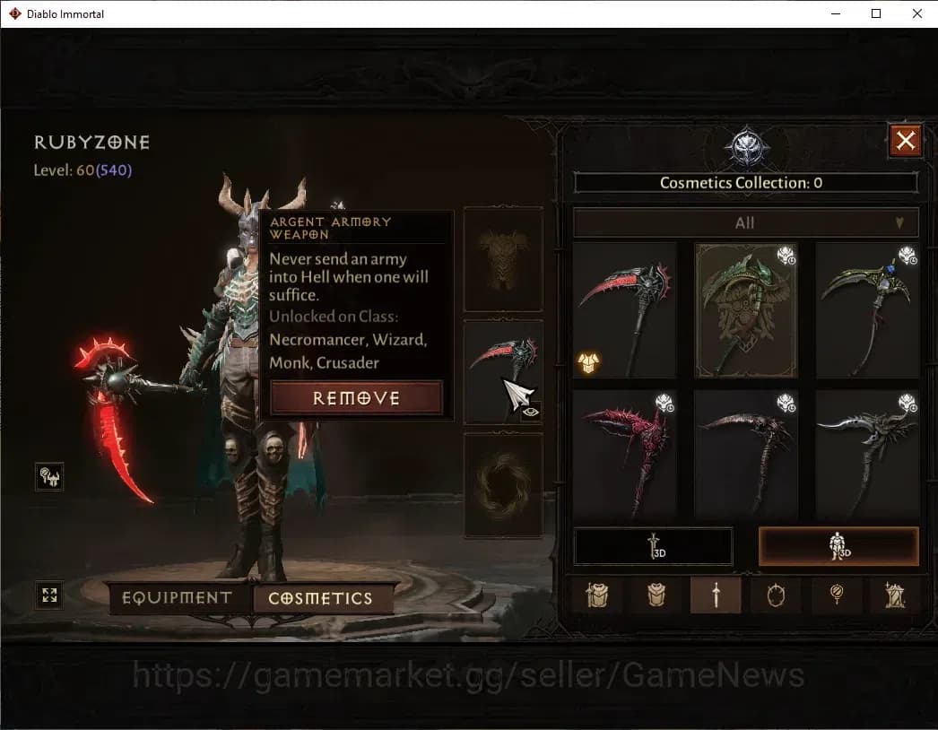 Diablo Immortal Accounts EU - Sescheron|CS ON|Lv60 (540)|Necromancer|CR 31K image 15
