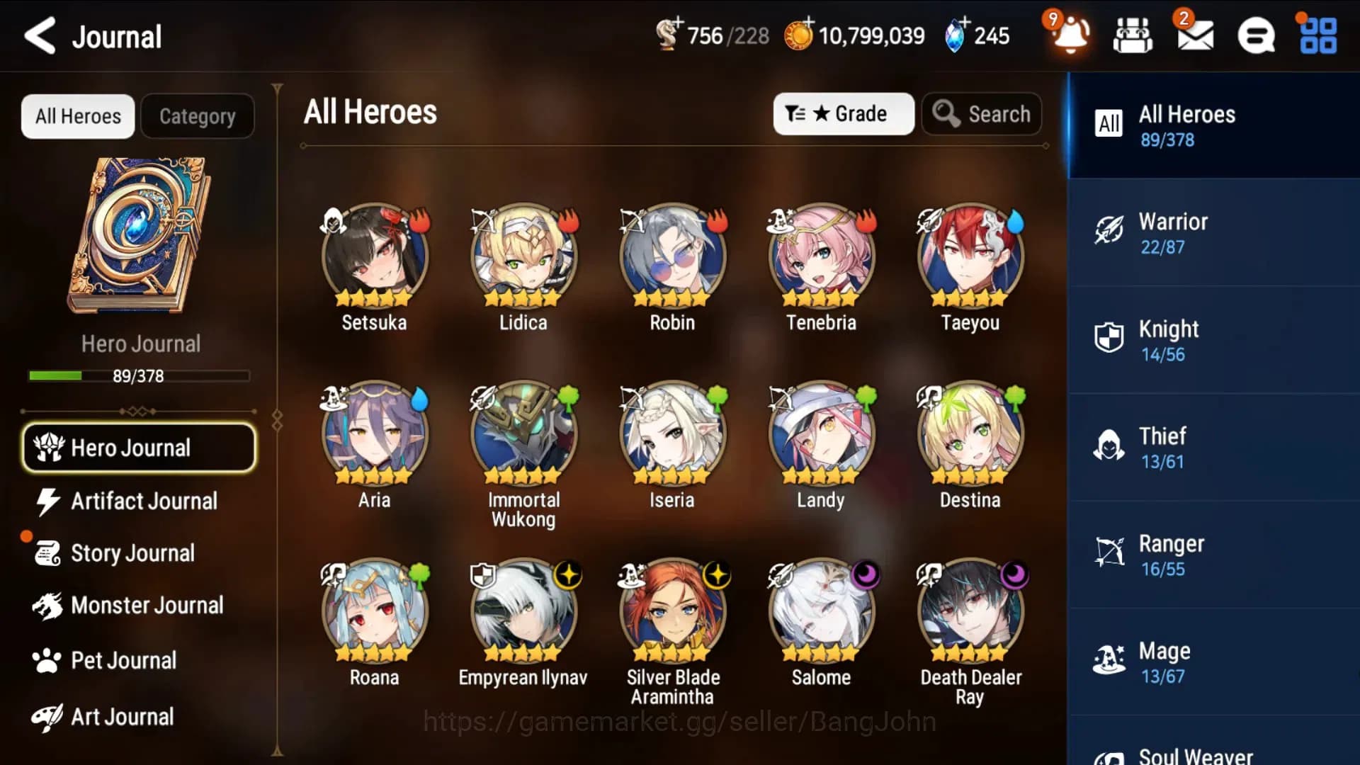 Epic Seven Accounts Global Unverif|4 ML(Salome,Empyrean Iseria,Silver image 16