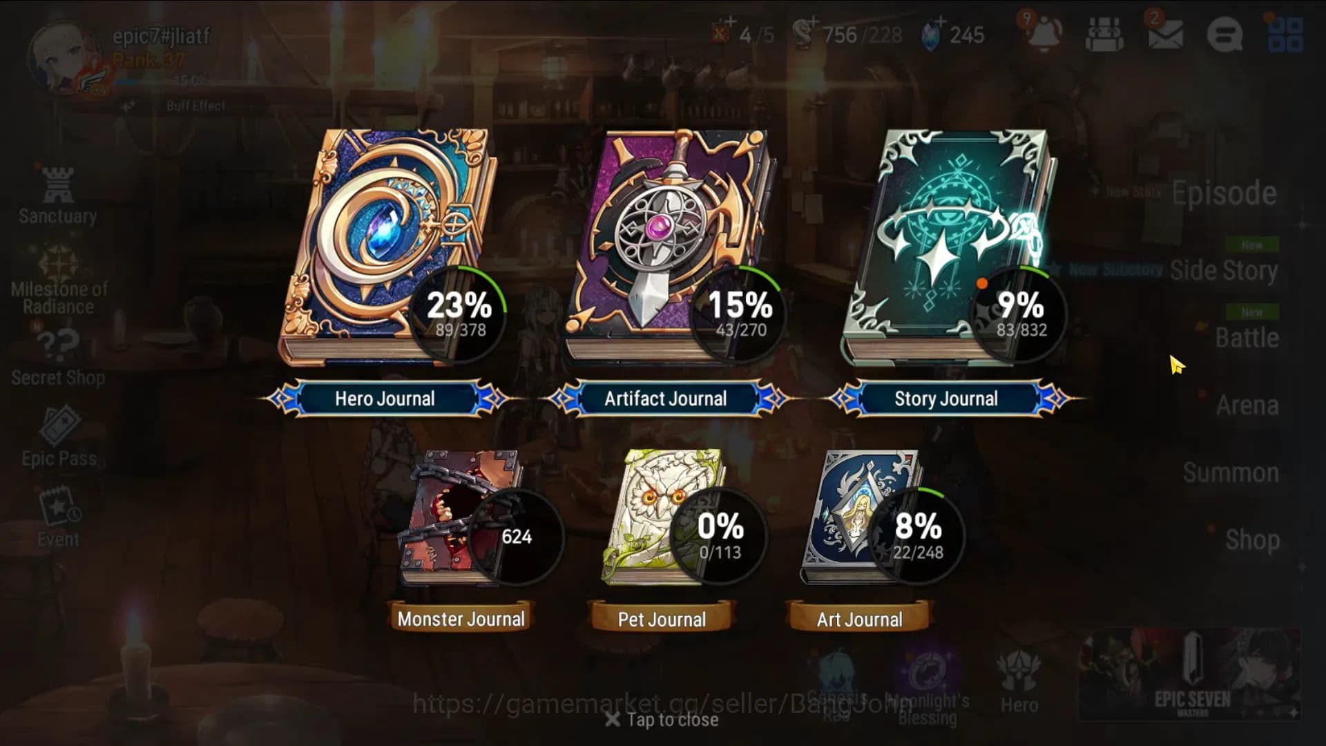 Epic Seven Accounts Global Unverif|4 ML(Salome,Empyrean Iseria,Silver image 18