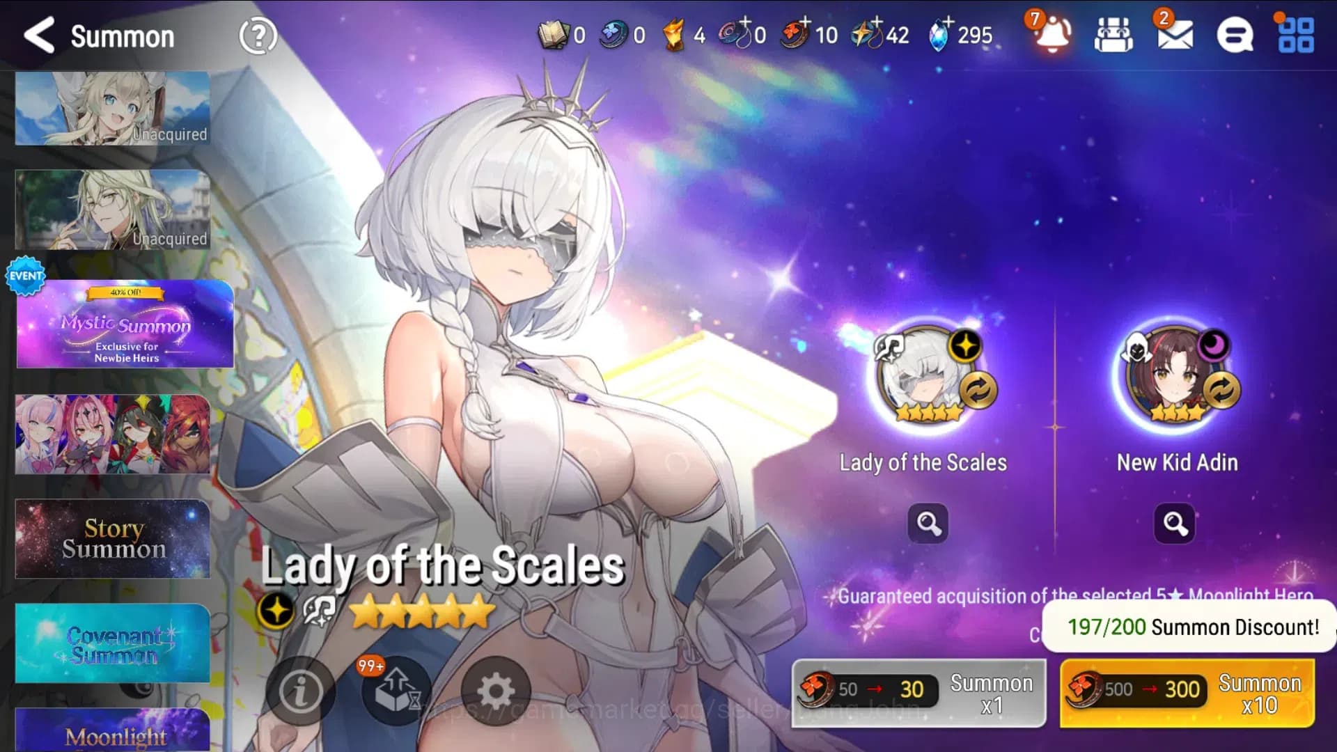 Epic Seven Accounts Global Unverif|4 ML(Salome,Empyrean Iseria,Silver image 9