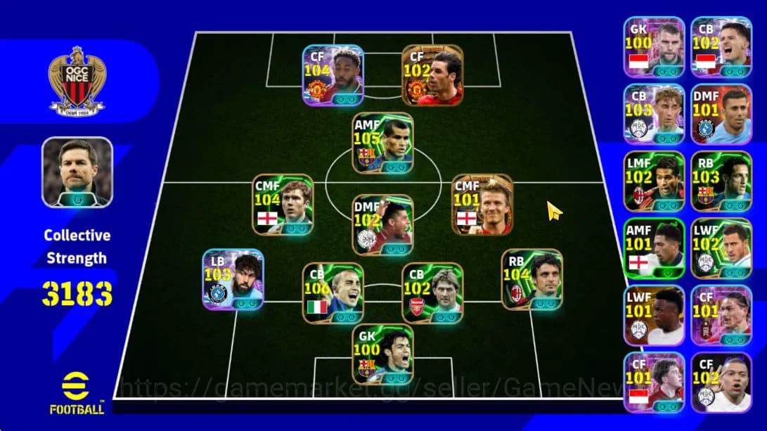 eFootball Accounts Mobile|BigTime(Ruud VanNistelrooij,David Beckham), image 1