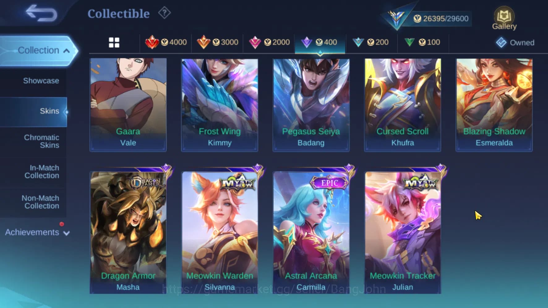 Mobile Legends: Bang Bang Accounts Hero 70 Skin 115 | Meow Julian, Silvanna | Epic Gu image 10