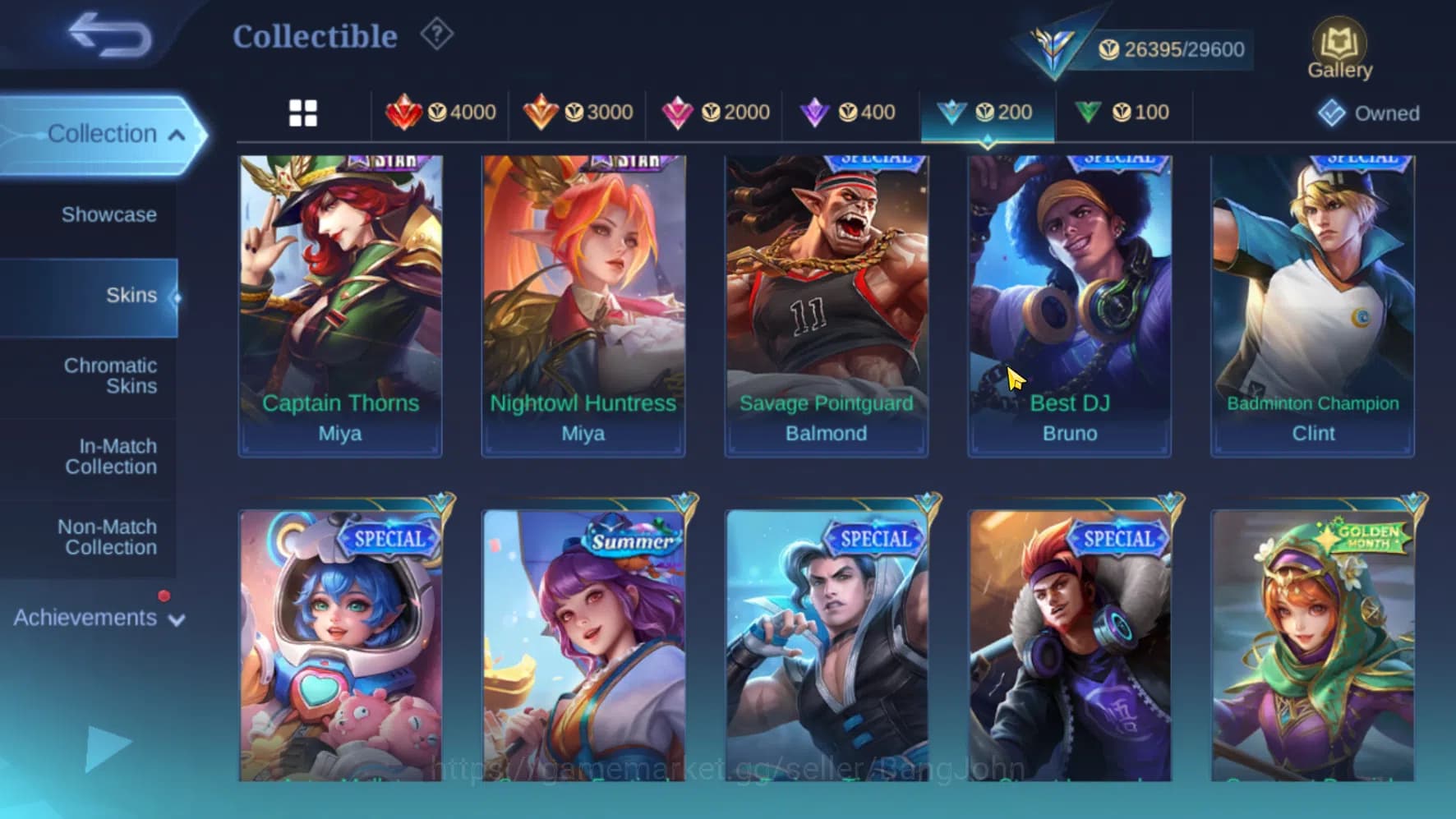Mobile Legends: Bang Bang Accounts Hero 70 Skin 115 | Meow Julian, Silvanna | Epic Gu image 11