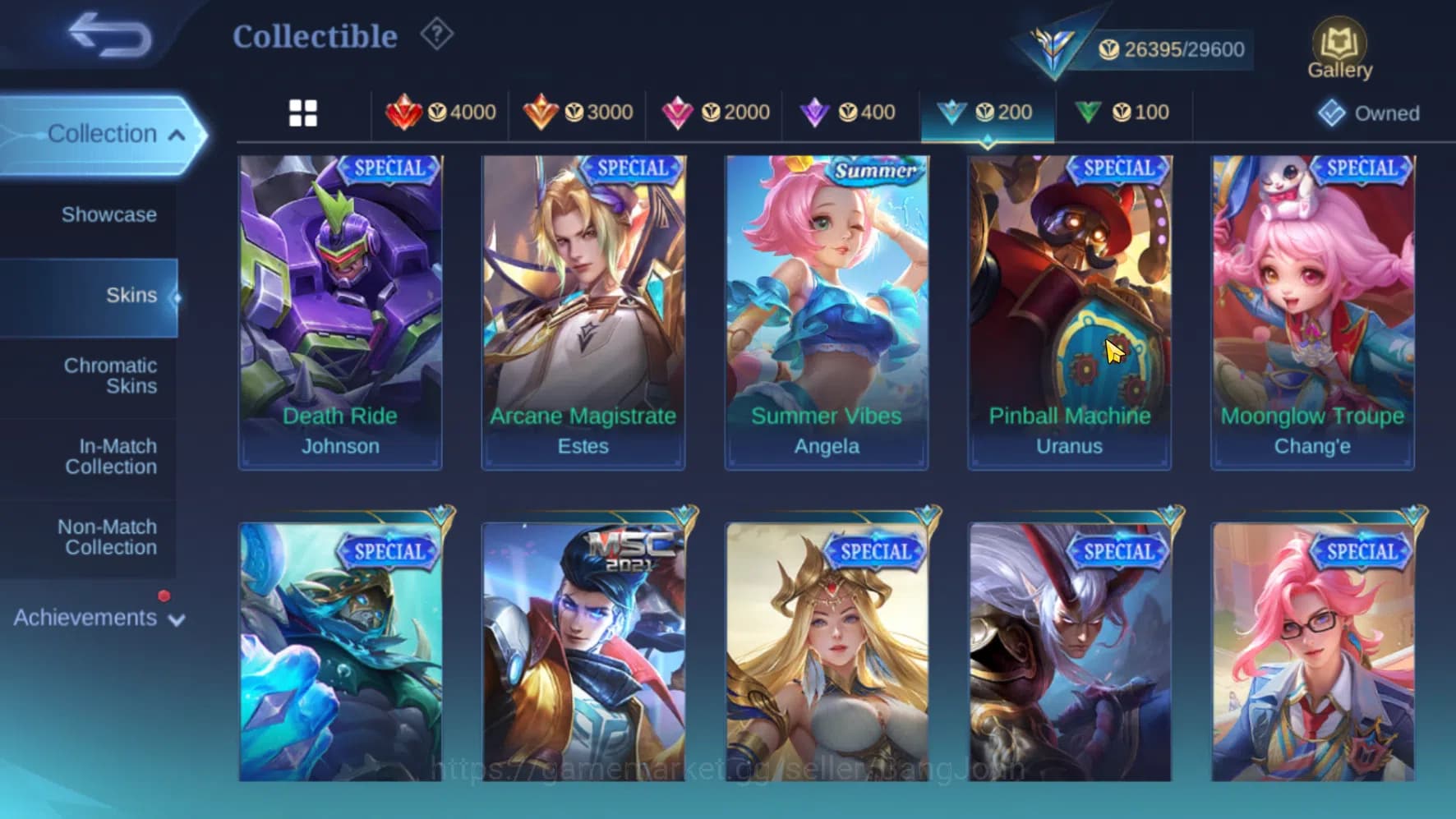 Mobile Legends: Bang Bang Accounts Hero 70 Skin 115 | Meow Julian, Silvanna | Epic Gu image 12