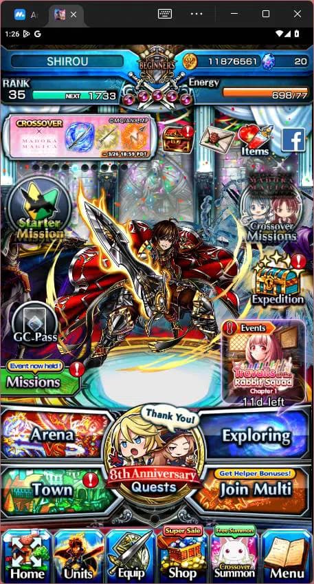 Grand Summoners Accounts GLOBAL|Ascend 13|Shirou Emiya(TW),Chloe(TW),Summer image 1