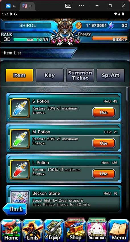 Grand Summoners Accounts GLOBAL|Ascend 13|Shirou Emiya(TW),Chloe(TW),Summer image 3