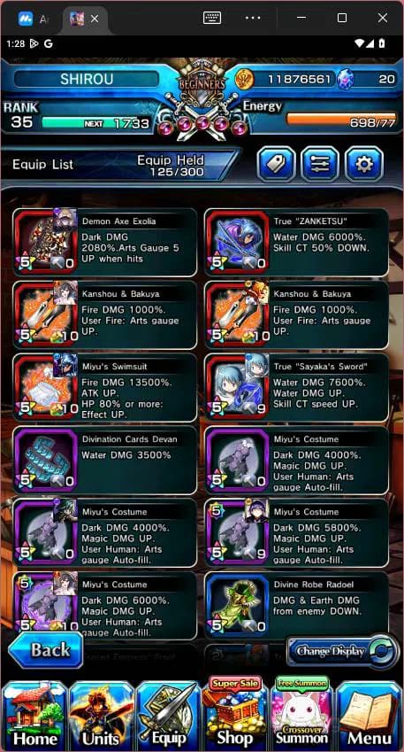 Grand Summoners Accounts GLOBAL|Ascend 13|Shirou Emiya(TW),Chloe(TW),Summer image 4