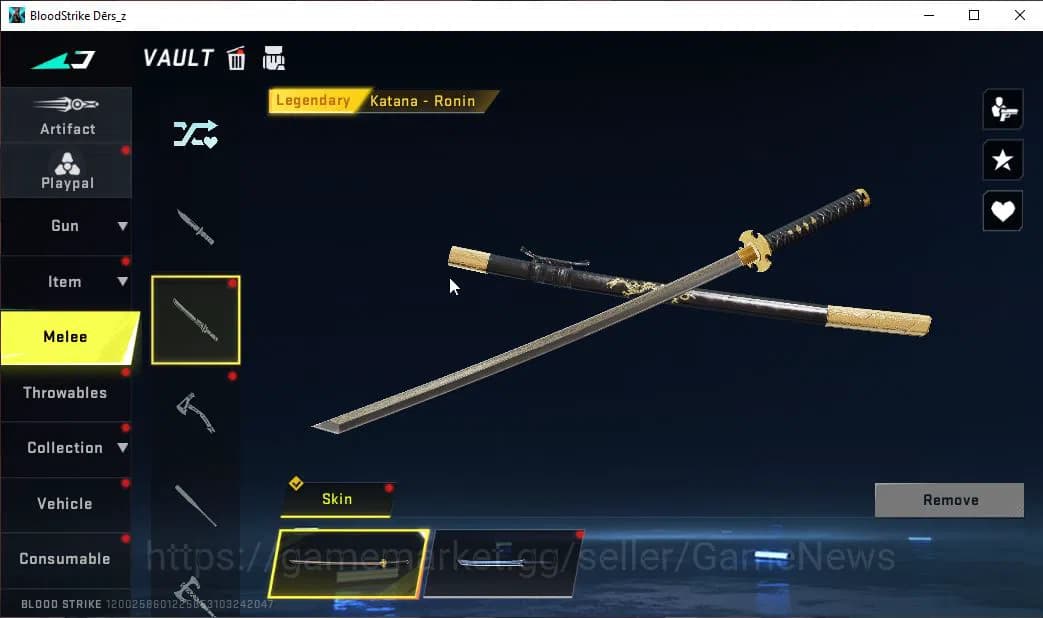 Blood Strike Accounts ASIA|ETERNAL ZERO-Odashadow|Melee Katana|19 ULTRA image 11