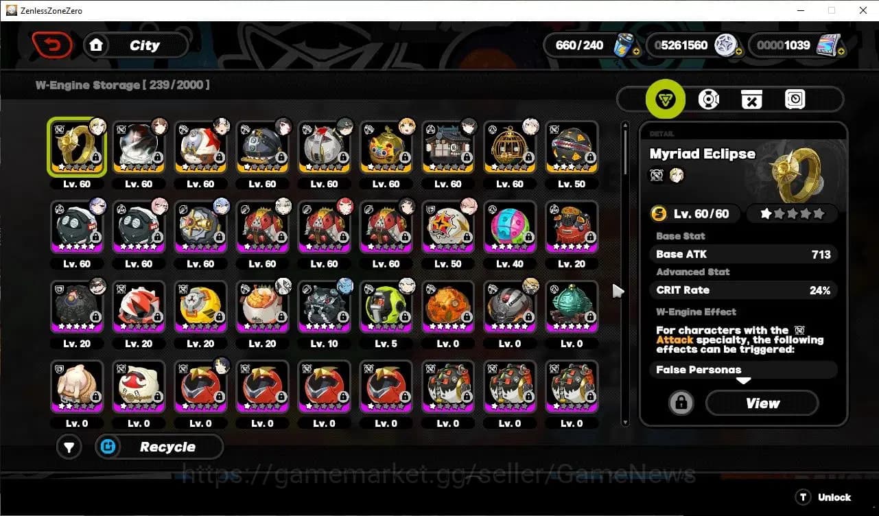 Zenless Zone Zero Accounts Asia ENDGAME|16 Limit 3 VoidHunter[(Shunguang,Yixu image 10