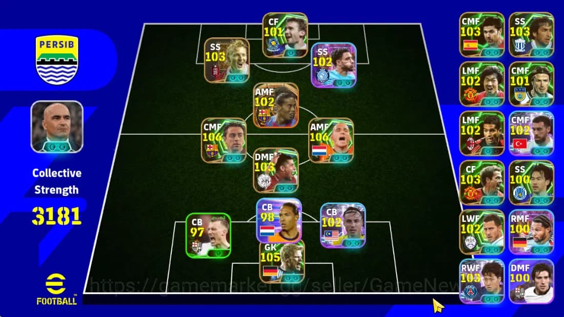eFootball Accounts Mobile|Big Time Ronaldinho,Xaxi(Visionaryn Pass),W image 1