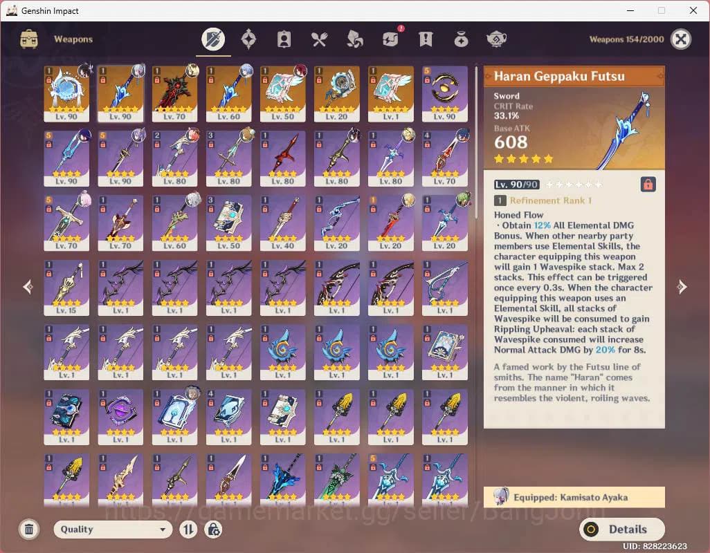 Genshin Impact Accounts ASIA|AR 56|Reuni ON|6 limit|Columbina,Ayaka,Raiden image 15
