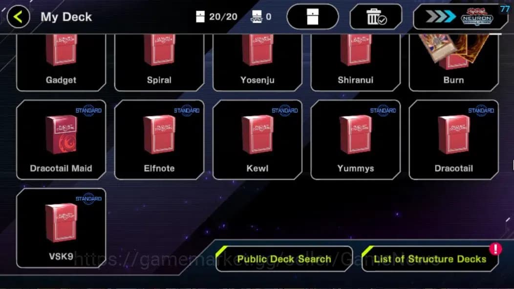 Yu-Gi-Oh! Master Duel Accounts Lv 18|20 Deck|VSK9,DracotailMaid,ElfNote,Kewl,Yumm image 3