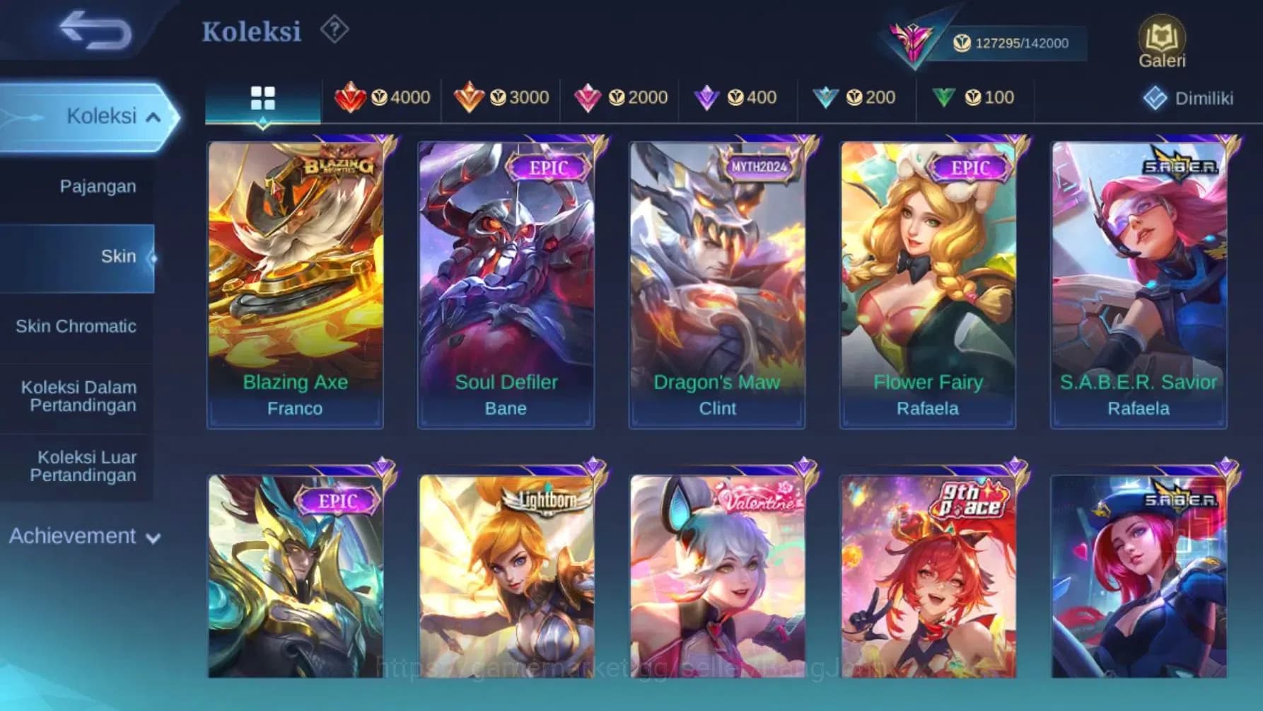 Mobile Legends: Bang Bang Accounts Global|Hero 132|Skin 403|KOF Guin|Asp Lesley+Chang image 8