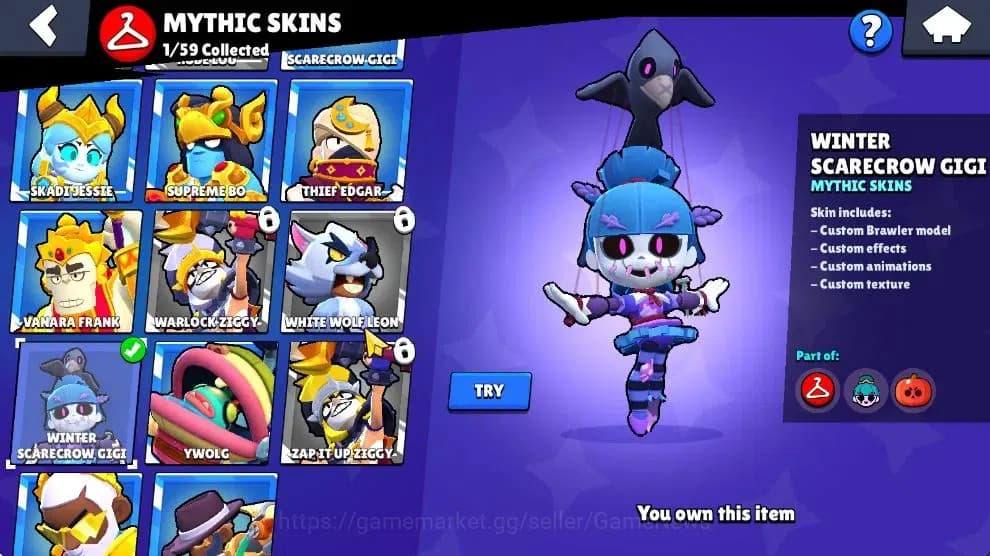 Brawl Stars Accounts 1621 Trophy|145 Gem|38 Brawlers 4 Max Lvl|1 Hypch image 12