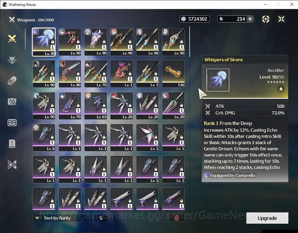 Wuthering Waves Accounts SEA|UL 80|10 Limited|[Cantarella,Changli,Jinhsi,Ph image 14