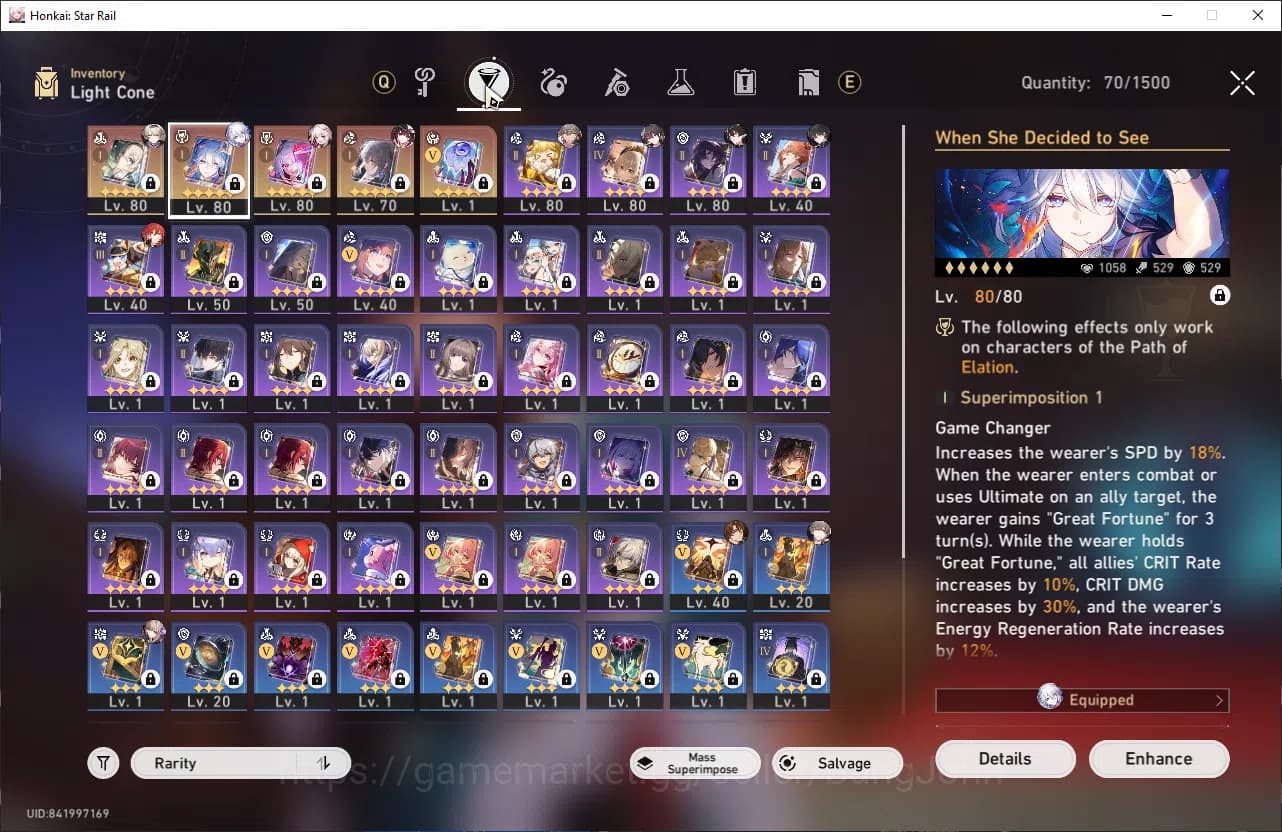 Honkai Star Rail Accounts ASIA | TL 66 yao guang, sparkle, spaxie, dan heng, image 13