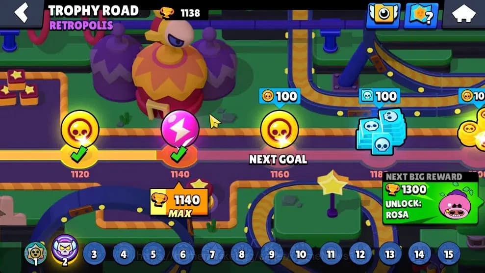 Brawl Stars Accounts 1138 Trophy|17 Brawlers Myth Ollie|13 Skins|2 Epic image 14