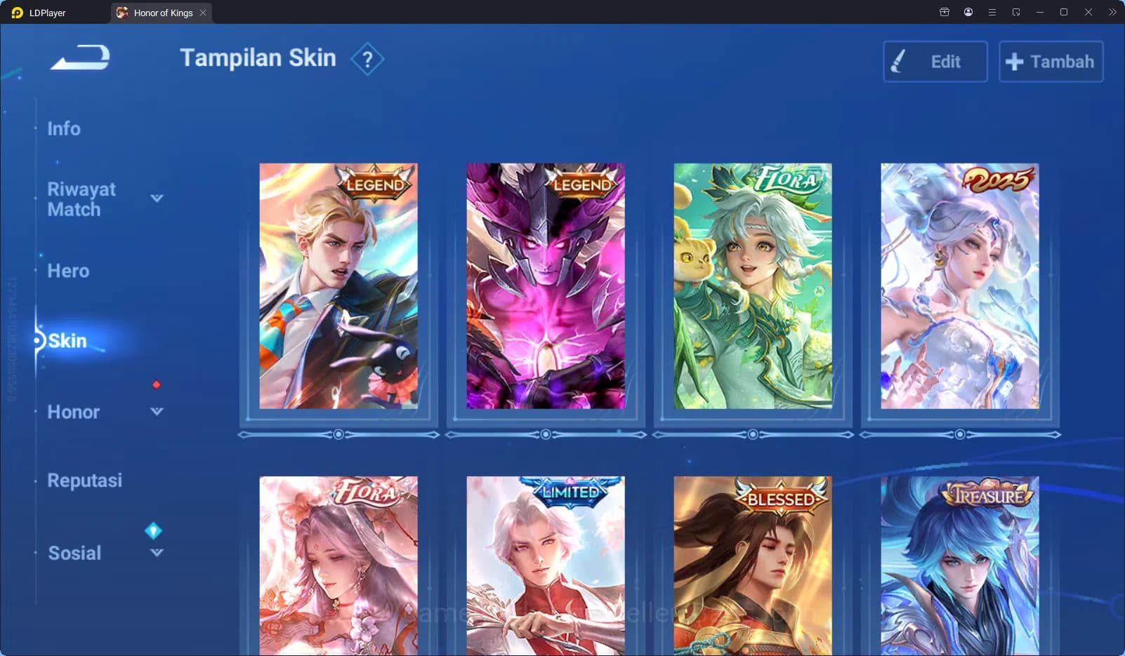 Honor of Kings Accounts Global | 111H 128S | Mid T32 | 2Legend Musashi Art image 17