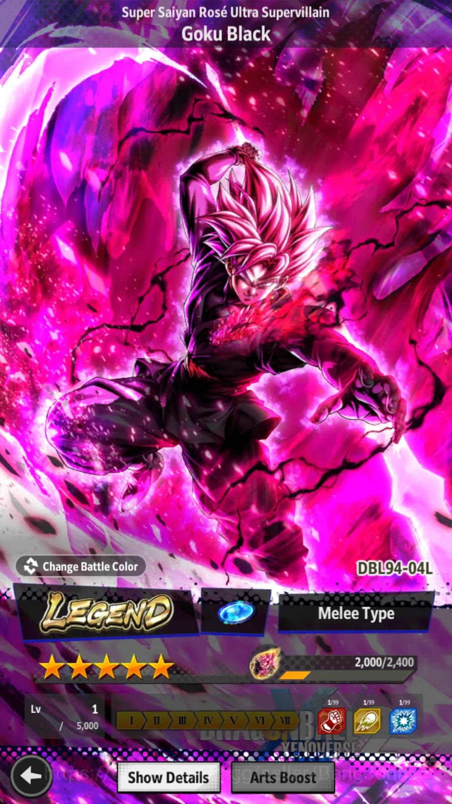 Dragon Ball Legends Accounts LVL 147| Total power 8 M| Super villain Goku Black image 1