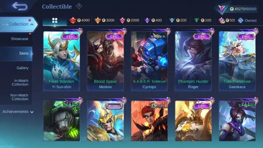 Mobile Legends: Bang Bang Accounts Global Hero 132 Skin 234|CC Natalia|LightBorn TG|V image 10