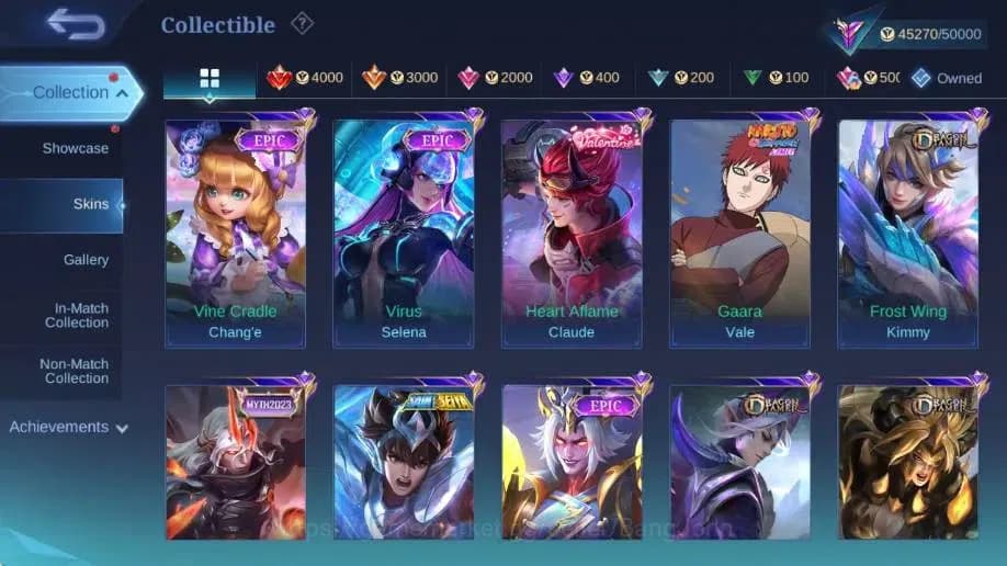 Mobile Legends: Bang Bang Accounts Global Hero 132 Skin 234|CC Natalia|LightBorn TG|V image 11